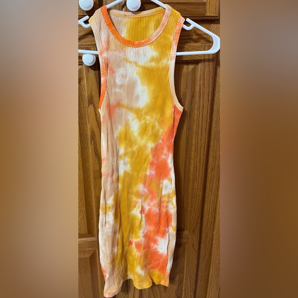 Bright Summer Tank Dress, EUC